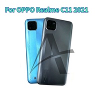 Back Battery Cover Housing For OPPO Realme C11 2021 LCD Housing Middle Frame Plate Cover Bezel Repla