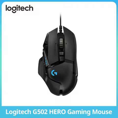 Logitech G502 HERO High-Performance Gaming Mouse, HERO 25K, 25,600 DPI, 11 Programmable Buttons, Esp