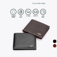 COUNTRY HIDE METRO Top Grain Cowhide RFID Blocking No-Hole Bi-Fold Basic Short Wallet CH00-HW20100