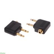 dusur 2 Pcs Gold Plated 3 5mm 2 Male To 1 Female Headphone Jack Socket o Adapter