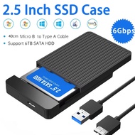 2.5 HDD/SSD Case SATA To USB 3.1/3.0 Adapter Case 6gbps HD External Hard Drive Enclosure Box for Dis