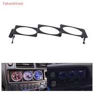(Takashitree) 1/3/5PCS Three-hole Gauge Mount 52mm 3 Hole Single DIN Radio Slot Face Triple Meter Pa