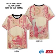 Old-School Money T-Shirt Hundred  Full Printing Cool | Unisex 3D Clothes for Children and Adults ‌
