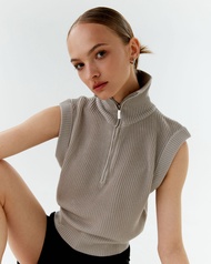 STUDIO UNKNOWN - Zipper top เสื้อนิท