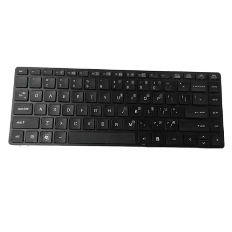 A+NEW For HP EliteBook 8460p 8460w 8470p 8470w ProBook 6460b 6465b US Layout Laptop Keyboard No Back