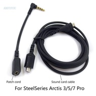 【3C】 Environmentally  Cables for Arctis 3 5 7  Gaming Headphone Replacement