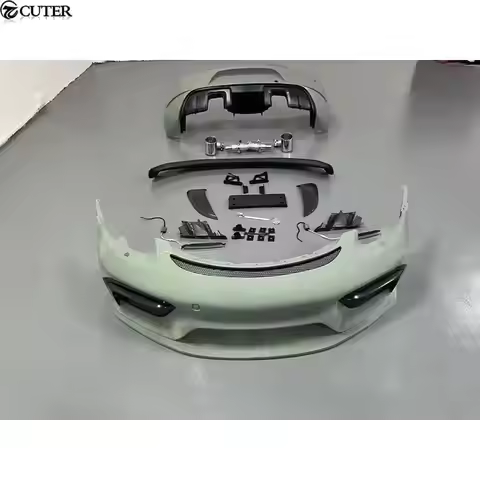 981 Gt4 Style FRP Front Bumper Rear Bumper Rear Spoiler Wing Exhaust Tips Side Vent For Porsche Boxs