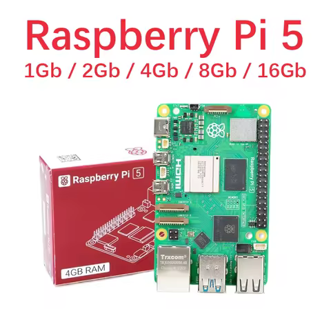 Raspberry Pi 5 Pi5 Cortex-A76 Linux 1GB 2GB 4GB 8GB 16GB Arm Board Python programlama PCIe Gigabit E