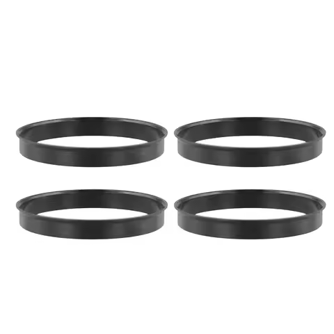 4Pcs Car Hub Center Rings 74.1 X 72.6 Mm Black For BMW 74.1-72.6 To Correct Wheel And Hub Dimensions