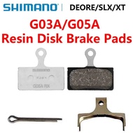 Shimano G05A G03A แผ่นเรซินผ้าเบรก DEORE XT SLX DEORE แผ่นเรซิน MTB M9000 M9020 M8100 M8000 M7100 M6000 M785 M675เบรก M615