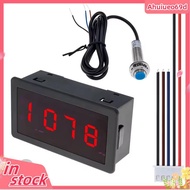 RPM Speed Meter 4 Digital LED Display Tachometer LED 4 Digital Tachometer Gauge RPM Speed Meter for 