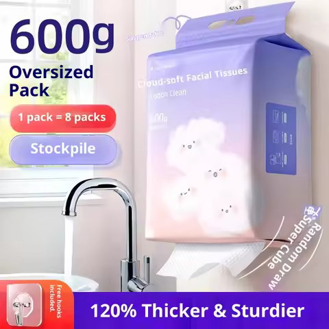 Disposable Thickened Large Cotton Face Towels, Pure Cotton, Hanging Pull Type, Facial Cleansing Soft