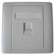 Faceplate 1 Hole Support Modular RJ45 & RJ11