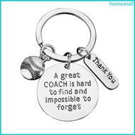 HO Coaches Keychain Great Coaches is Hard to Find for Key Ring Men Women Sports Gif
