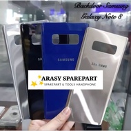 Back casing cover glass backdoor samsung note 8th original