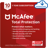 McAfee Total Protection 2024 | 10 Device | 1 Year Subscription | Antivirus Internet Security Softwar