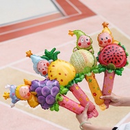 Fruit Starman Balloon Stick Handheld Balloon Baby Balloon Birthday Balloon Children Balloon Cartoon 