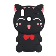 Phone Case For Vivo V11i 3D Cat Design Lucky Cat Silicone Rubber Phone Case