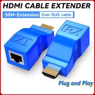 4K HDMI Extender HDMI Extension up to 30m Over Extension 30m Over CAT5e / CAT6 UTP Ethernet Cable RJ45 Ports LAN Network for PC