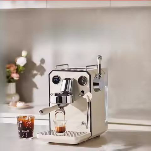 Gemilai 3006 Owl Small Home Italian Semi-Automatic Coffee Machine Extraction, Self-service Household