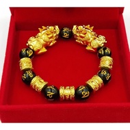 12/14mm Lucky Pixiu Beads Bracelet Lucky Bracelet 9DBX