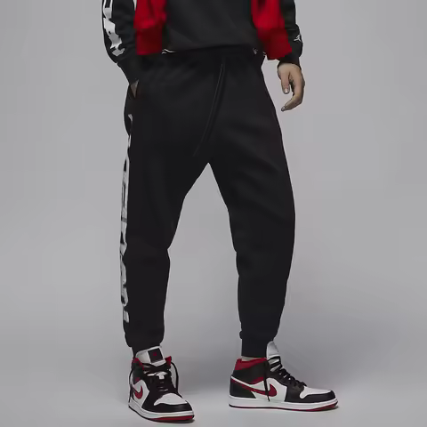 Nike genuine Jordan Men's Casual Basketball Fleece-Lined Sweatpants FV7230-010