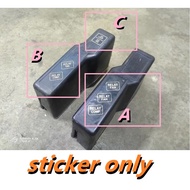 CFS732 Proton Wira Satria Arena Putra and similar Under Hood Stiker Aircond Fusebox Fuse Black Box R