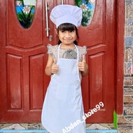 Children's Apron Apron + White Chef Hat