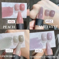 Miss Comoy 15ML สีพีช น้ำยาทาเล็บ Net Red Hot Classic Advanced 4 สี ผสมสีนู้ด สีพื้น สีม่วงสโมกี้ สี