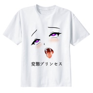 ahegao Striped T Shirt T-Shirt man tee tshirt