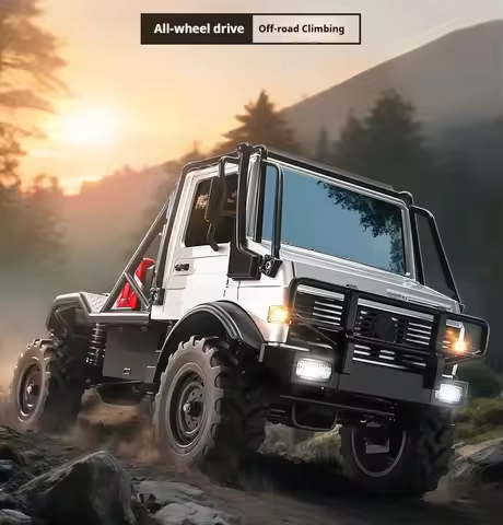 Mn MN333 1/18 Unimog U4000 RC Car | 4WD Full Proportion Off-Road Climbing Alloy Front End Christmas 