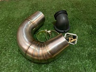 ท่อกรองอากาศ วิบากบังลม เวฟ100/ดรีม100/ดรีม125 สำหรับย้ายกรองอากาศขึ้นบน ใส่ได้กับหม้อกรองเดิม / หม้