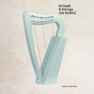 特惠價代購台灣豎琴 Kristall Lever Harp一手豎琴二手豎琴 8弦豎琴  8 strings(no levers) Deluxe Light Blue