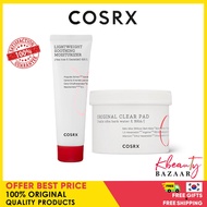 [COSRX] Original Clear Pad 70 Pads / 135ml, Lightweight Soothing Moisturizer 80ml (Soothing / Acne Care) - Best Korean Cosmetics + Freebies