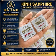 Sapphire watch glass 1.2 mm size from 36 mm to 39 mm