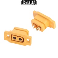 LZEEM 5pcs XT60E Male Plug, Mountable Yellow XT60E Connector,  AMASS FPV Racing Fixed Board RC Acces
