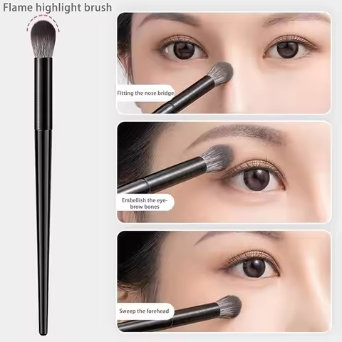 8/10PCS Eyes Makeup Brushes Set Soft Contouring Eyeshadow Eyeliner Eyebrow Brush Women Professional 