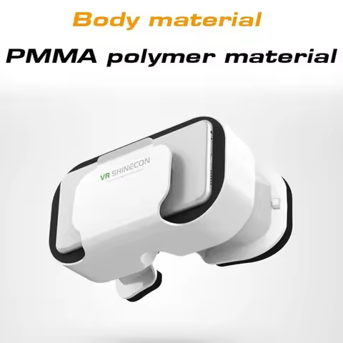 SHINECON VR 3D Glasses 5th Generation Mini Virtual Reality Glasses Support Game Joysticks VR Helmet 