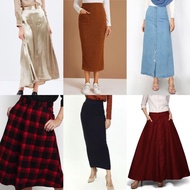 MURAH 🔥1kg Bundle Borong Knee Length Skirt Perempuan Jepun Vintage Preloved 3-5 Helai Skirt Murah Bundle Perempuan