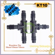 Uniring | Tee Connector 10x10x10mm, Uniring Connection 16x10mm & 20x10mm to Aerator Hose 5/s16