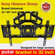 6 Arms Bracket TV 32-80 inch Screen For TV Swivel Tilt Mount Retractable Bracke Full Motion Cantilev