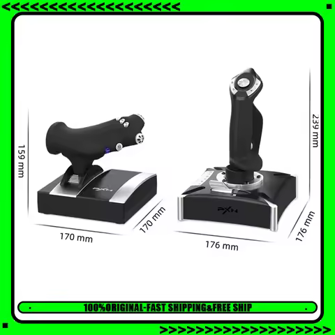 PXN 2119 PRO Flight Simulator Gamepad Vibration Controller Joystick for PC/PS4 Flight Joystick Game 