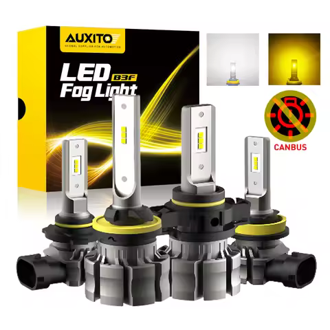 AUXITO 2Pcs 5202 H16 LED Fog Lights Yellow H8 H11 H10 H27 880 H27/1 LED Lamp Bulb Canbus For Toyota 
