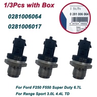1/3Pcs 0281006064 0281006017 LR020692 Fuel Injection Pressure Sensor For F250 F550 Super Duty 6.7L R
