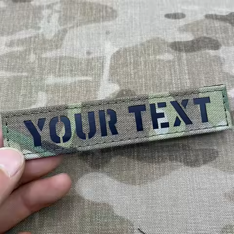 1x5inch Custom Name Bar Patches Your Own Text Patches Laser Cutting Patches Custom Infrared Combat I