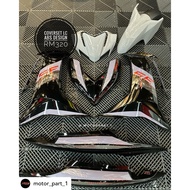 COVER SET LC 135 V8FI SE MERAH ORIGINAL ABS SIAP TANAM