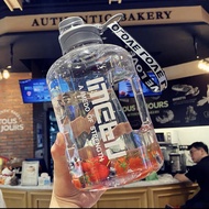 Healthy Bottle Gym Sport 2.2L Water Bottle Large Drinking Bottle Workout Outdoor Training Big Bottle