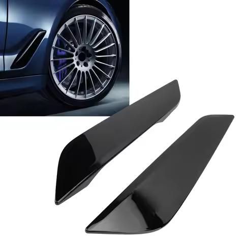 1 Pair Car Front Side Air Duct Trim 51747439014 Left Right Black Side Wing Air Outlet Cover for BMW 