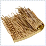 (PZXS) DIY Straw Roof Rug Decor Grass Mat Plastic Palm Thatch Roll Deck Decor Decorative Straw Roof