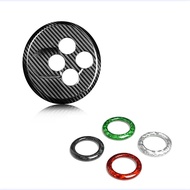 Car Gear Shift Button Frame Gear Shift Button Frame For Abarth 595 Carbon Fiber For Abarth 595 695